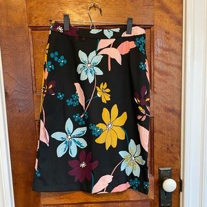 Who What Wear floral midi skirt